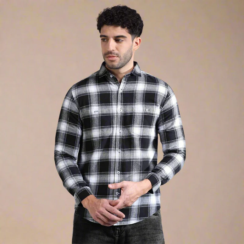 Swiss Finish Giza Cotton Shirt In Cream